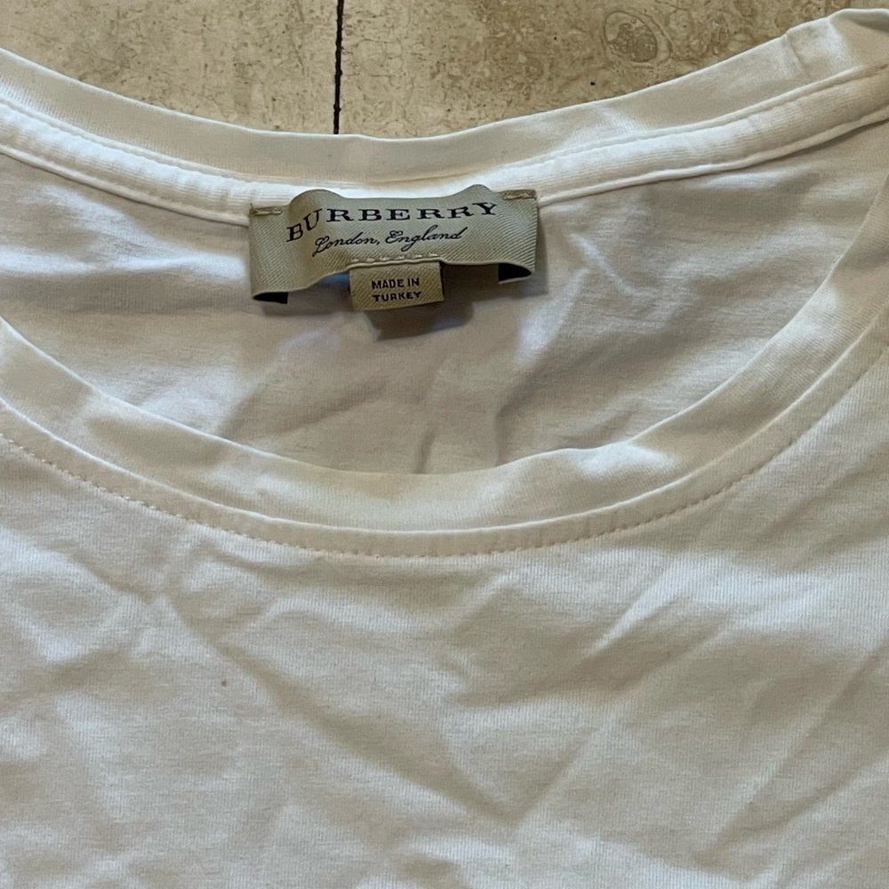 Burberry Classic White Short Sleeve Tee - Picture 2 of 6